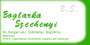 boglarka szechenyi business card