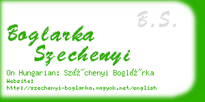 boglarka szechenyi business card